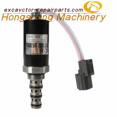 G24D12A Kobelcoの掘削機の電磁弁SK200-6Eの試験電磁弁